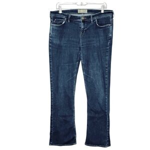 Fat Face Bootcut Jeans Eco Dark Blue Wash Denim Mid Rise